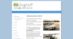 Desktop Screenshot of bootsschule-berlin.de